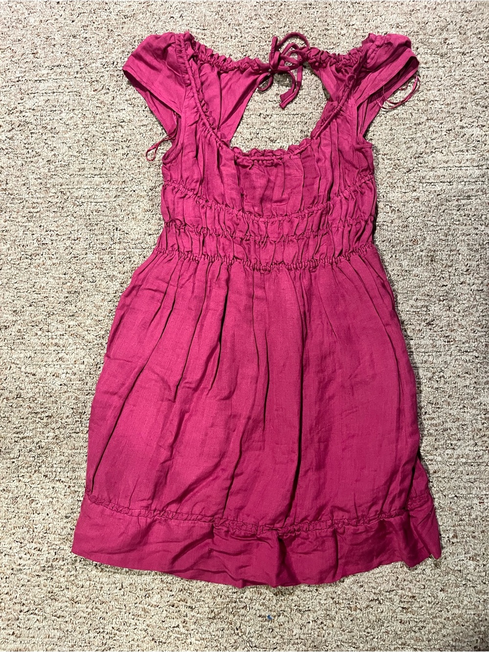 Fuchsia Smocked Sundress